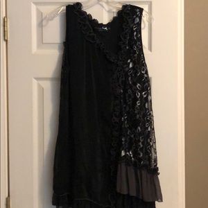 Black tunic dressy top